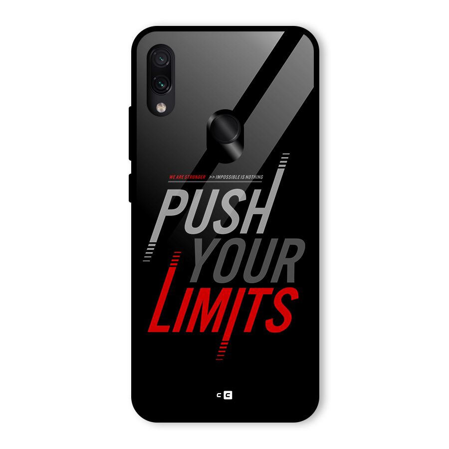 Push Your Limits Glass Back Case for Redmi Note 7 Pro