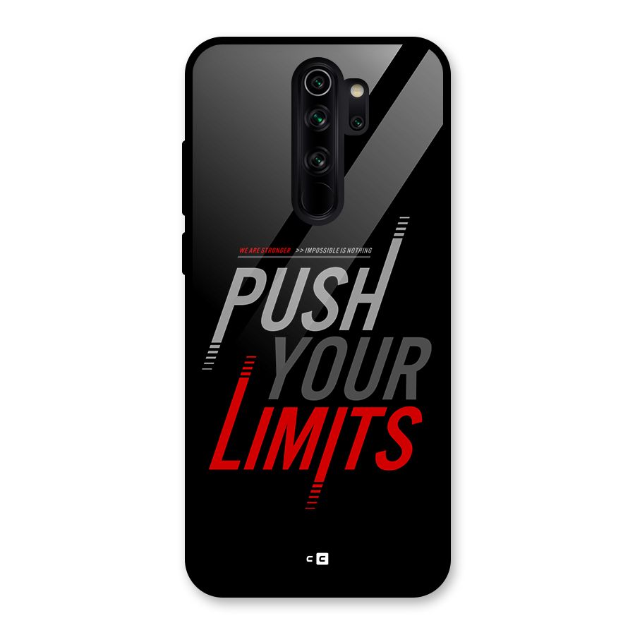 Push Your Limits Glass Back Case for Redmi Note 8 Pro