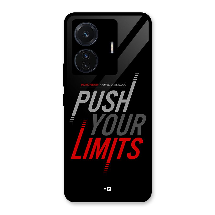 Push Your Limits Glass Back Case for Vivo T1 Pro