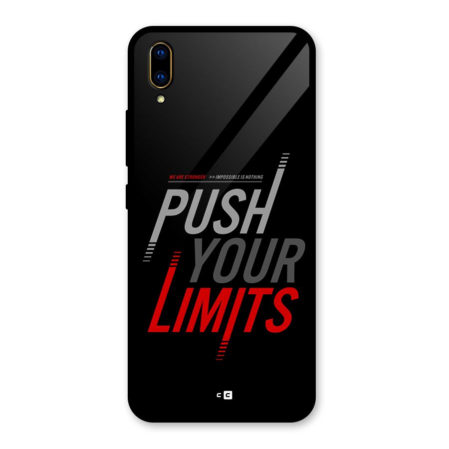 Push Your Limits Glass Back Case for Vivo V11 Pro