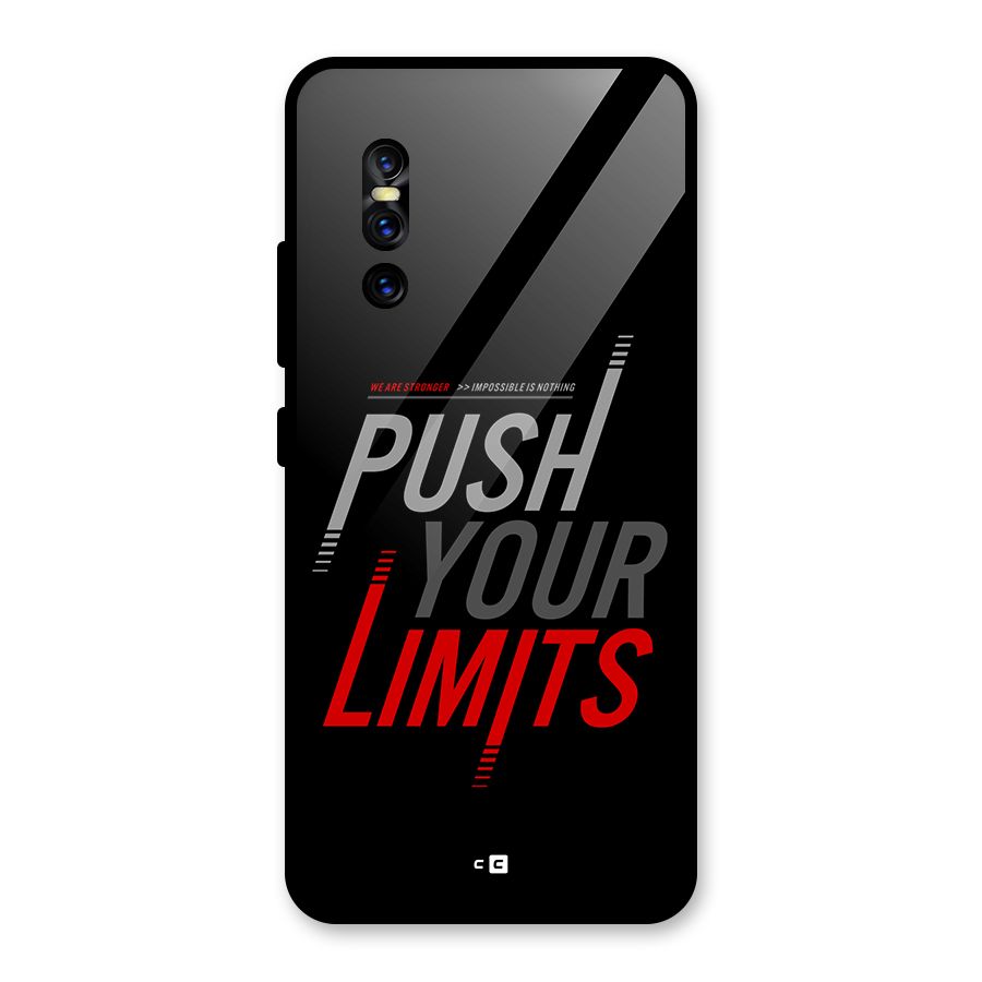 Push Your Limits Glass Back Case for Vivo V15 Pro