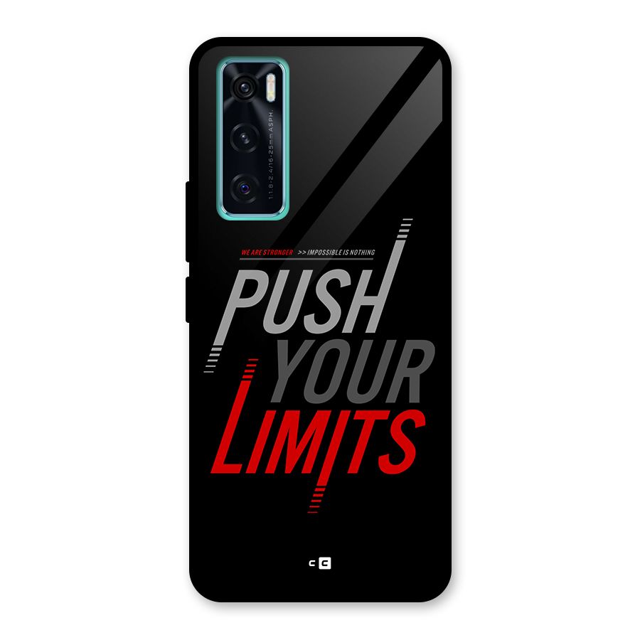 Push Your Limits Glass Back Case for Vivo V20 SE