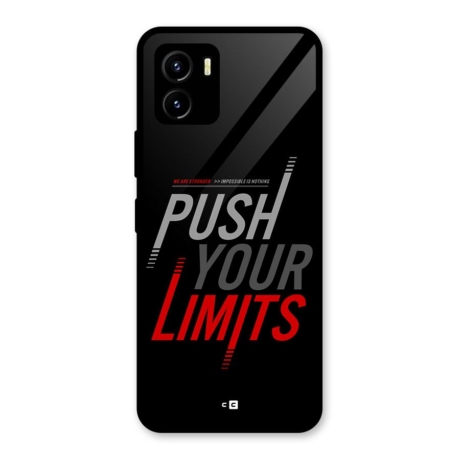Push Your Limits Glass Back Case for Vivo Y15s