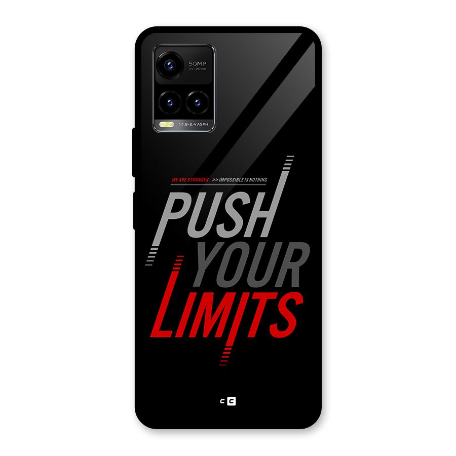 Push Your Limits Glass Back Case for Vivo Y21 2021