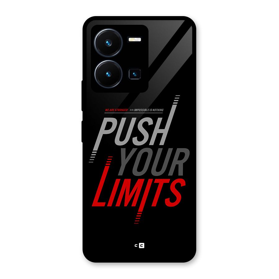 Push Your Limits Glass Back Case for Vivo Y35
