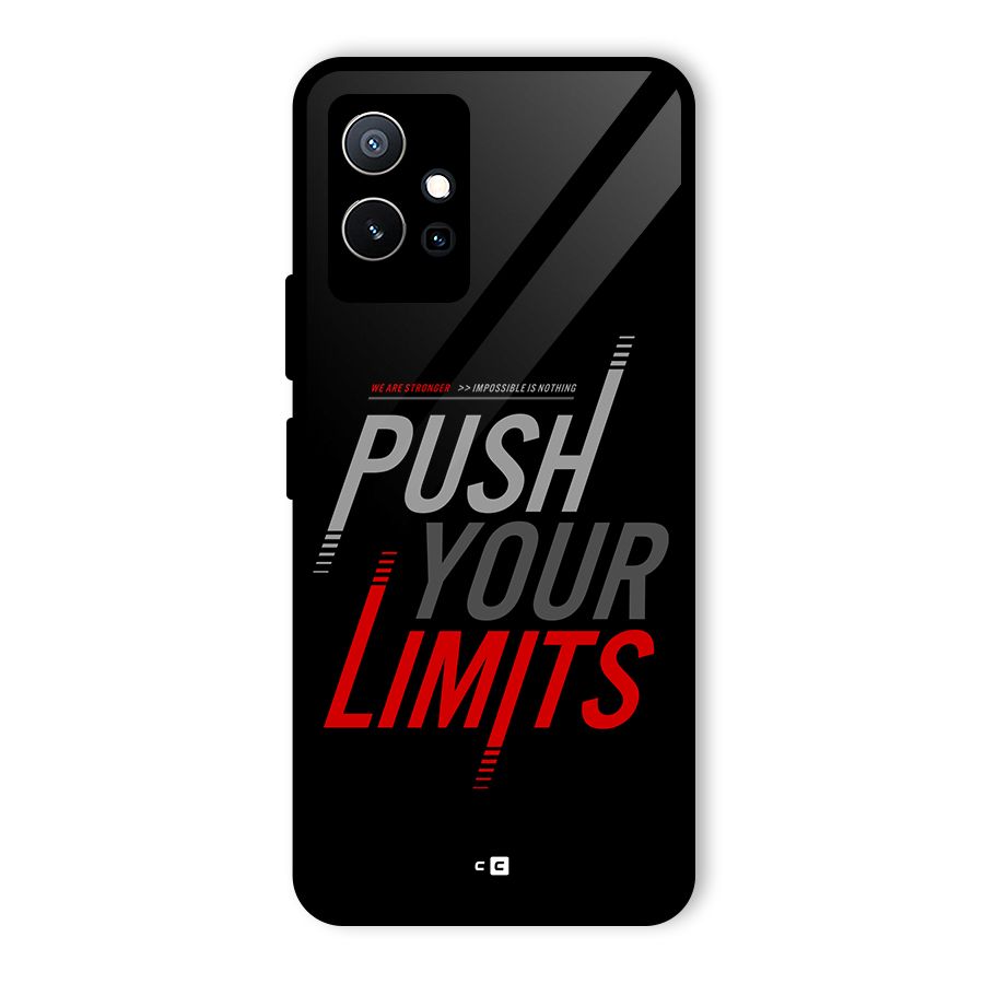 Push Your Limits Glass Back Case for Vivo Y75 5G