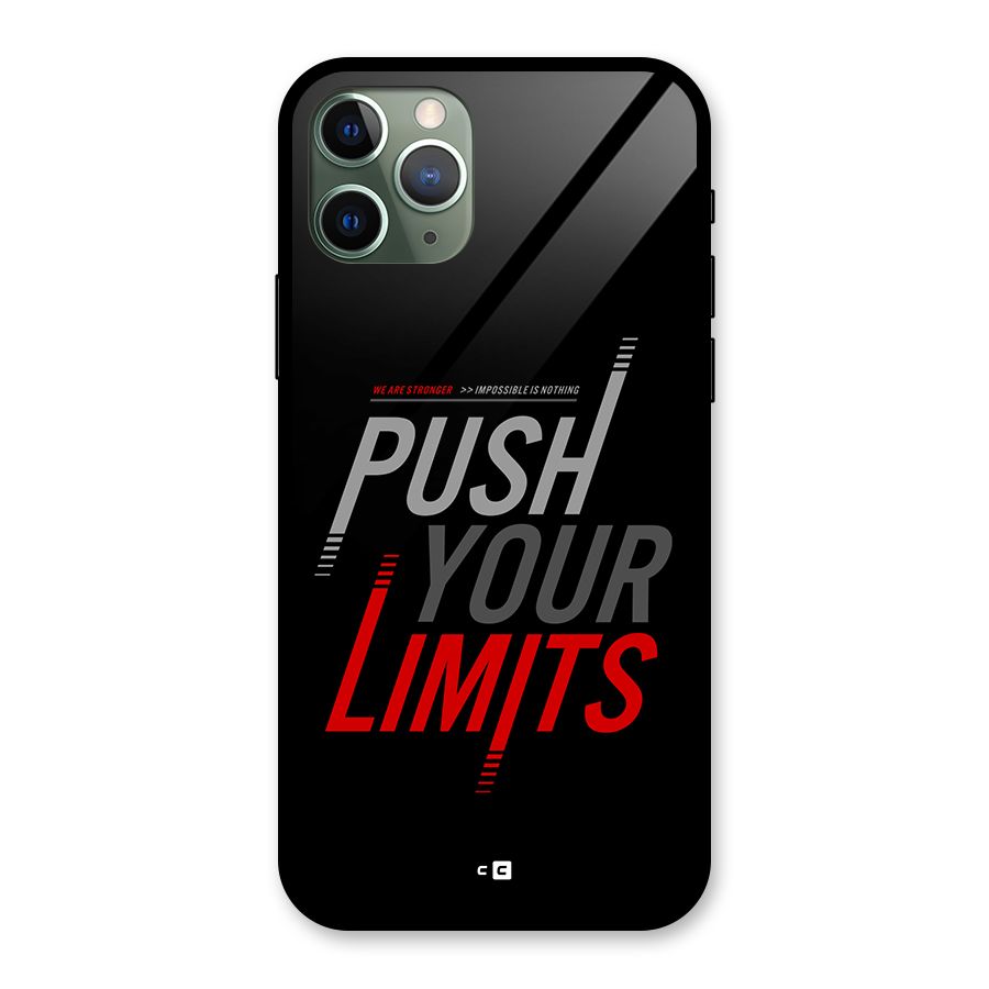 Push Your Limits Glass Back Case for iPhone 11 Pro