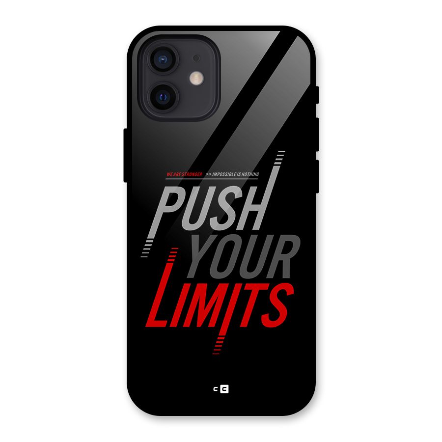 Push Your Limits Glass Back Case for iPhone 12