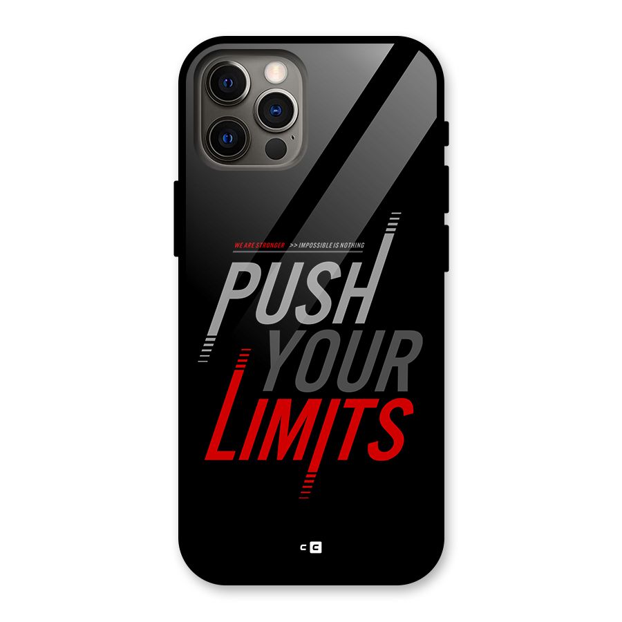 Push Your Limits Glass Back Case for iPhone 12 Pro