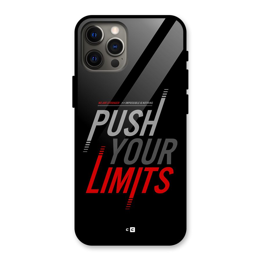 Push Your Limits Glass Back Case for iPhone 12 Pro Max