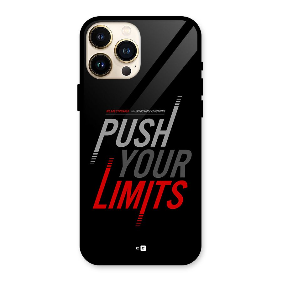 Push Your Limits Glass Back Case for iPhone 13 Pro Max