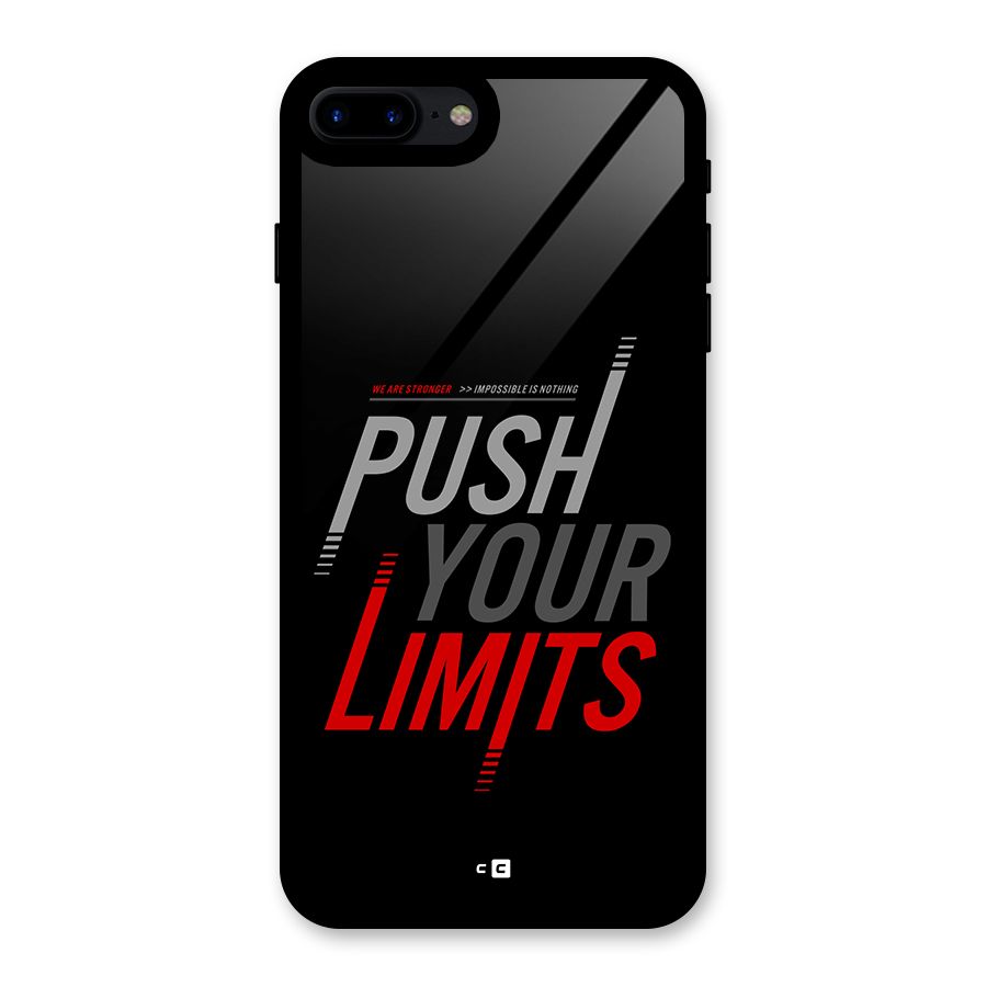Push Your Limits Glass Back Case for iPhone 7 Plus