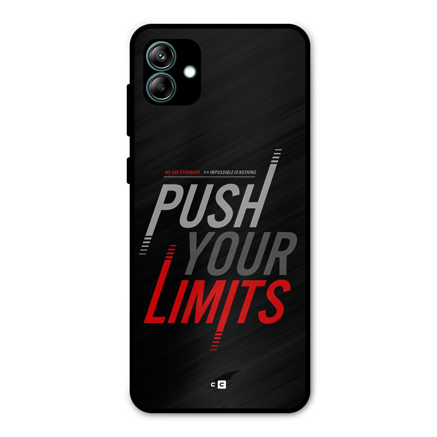 Push Your Limits Metal Back Case for Galaxy A04
