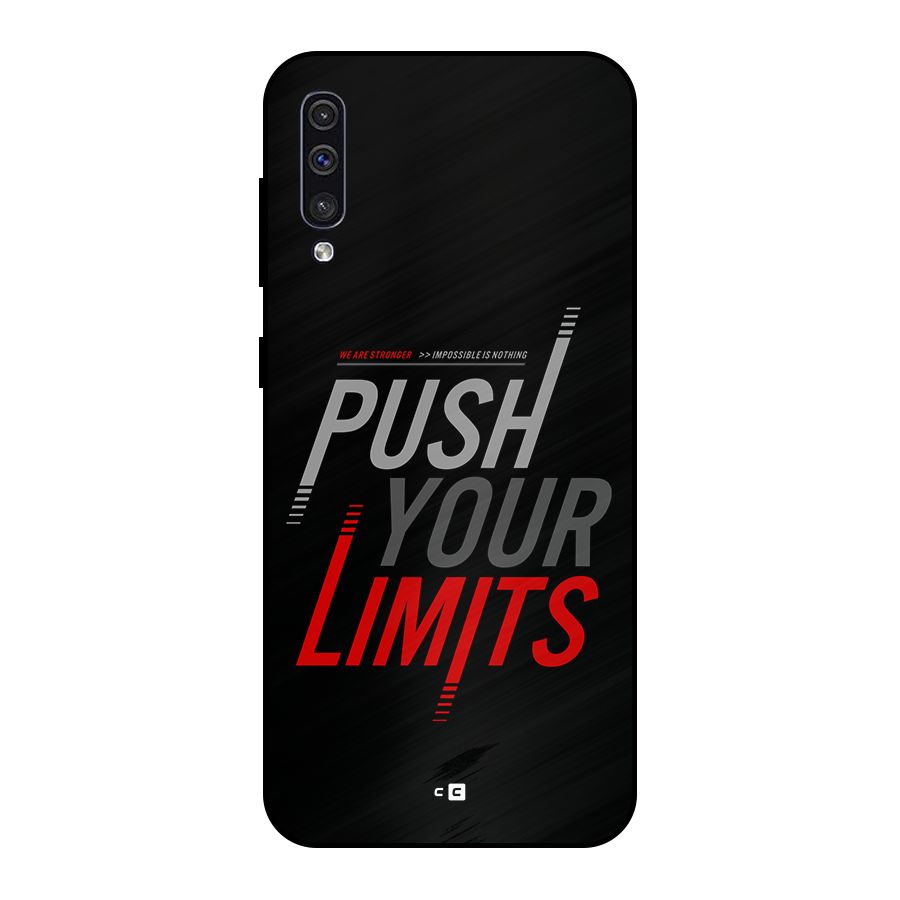 Push Your Limits Metal Back Case for Galaxy A50s