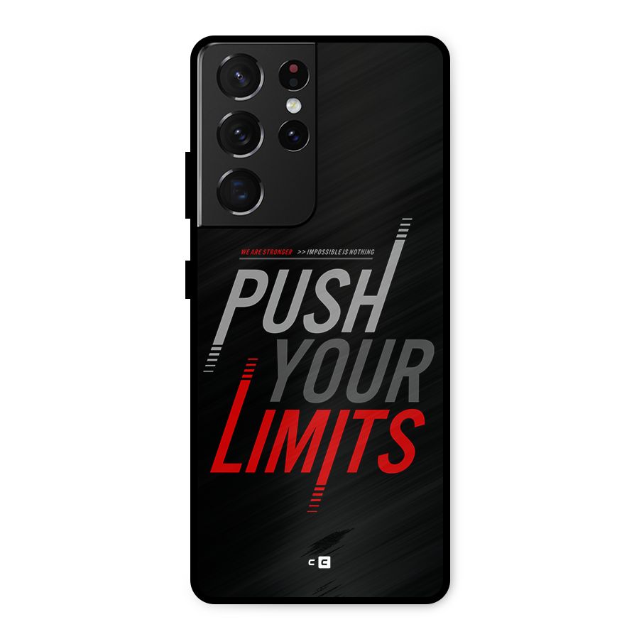 Push Your Limits Metal Back Case for Galaxy S21 Ultra 5G