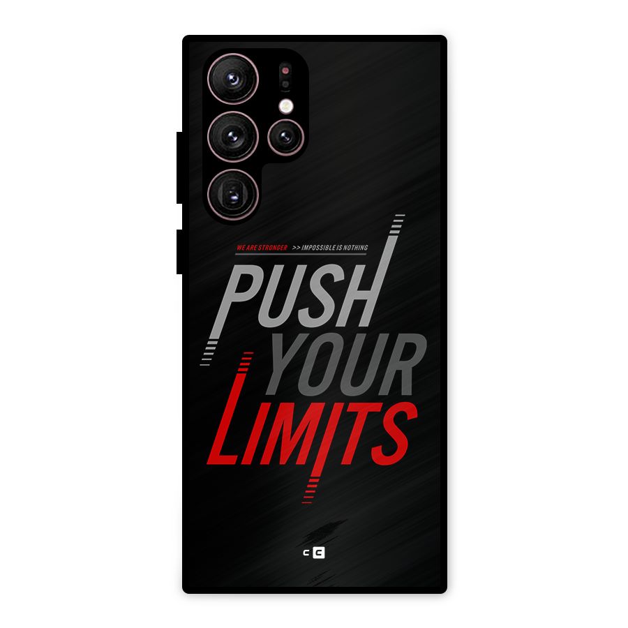 Push Your Limits Metal Back Case for Galaxy S22 Ultra 5G