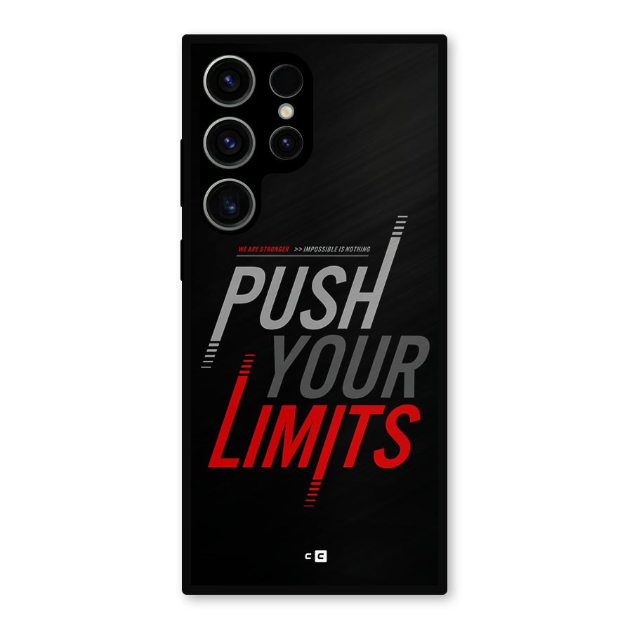 Push Your Limits Metal Back Case for Galaxy S23 Ultra