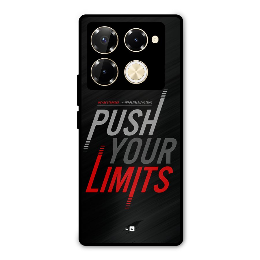 Push Your Limits Metal Back Case for Infinix Note 40 Pro