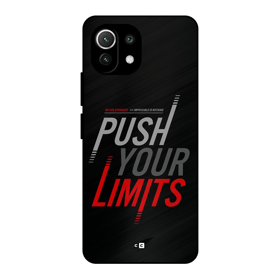 Push Your Limits Metal Back Case for Mi 11 Lite NE 5G