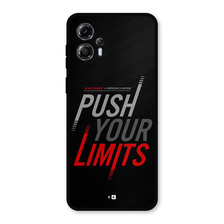 Push Your Limits Metal Back Case for Moto G13