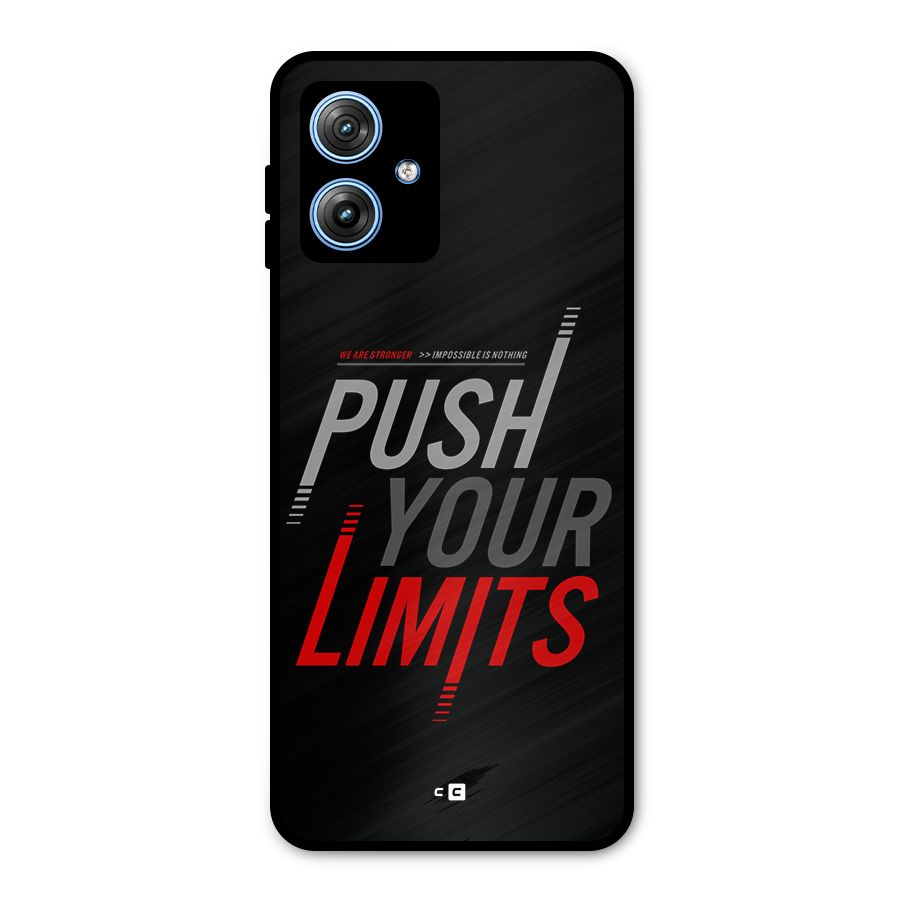 Push Your Limits Metal Back Case for Moto G54