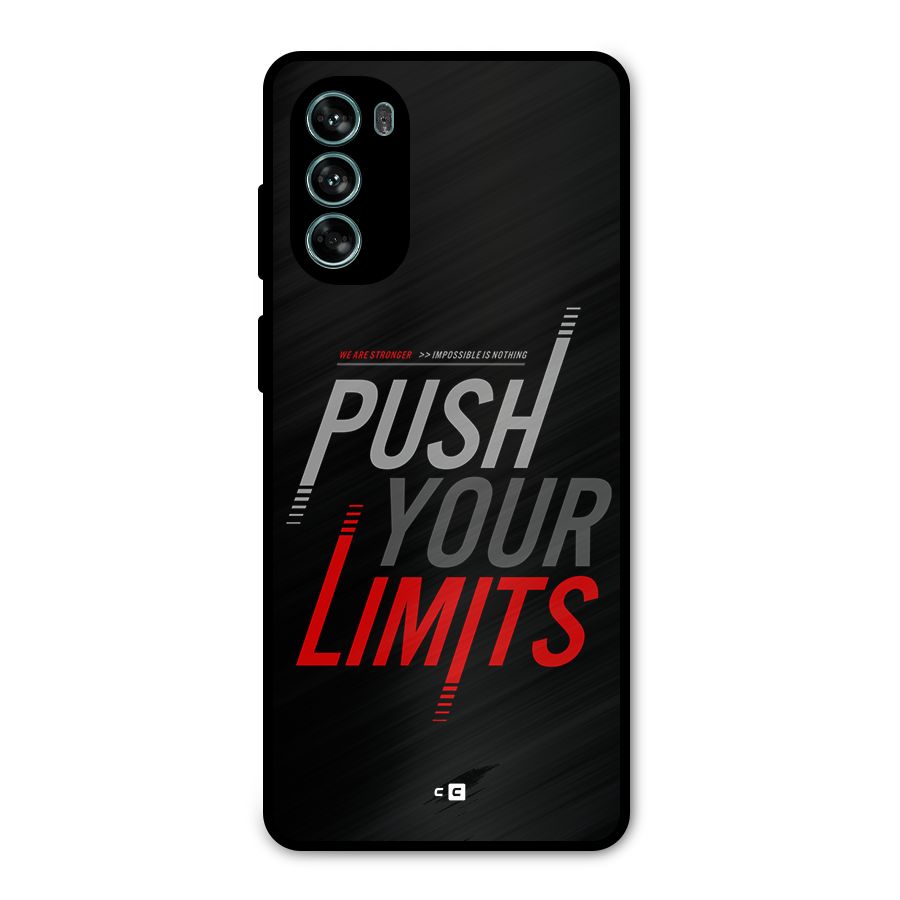 Push Your Limits Metal Back Case for Moto G62