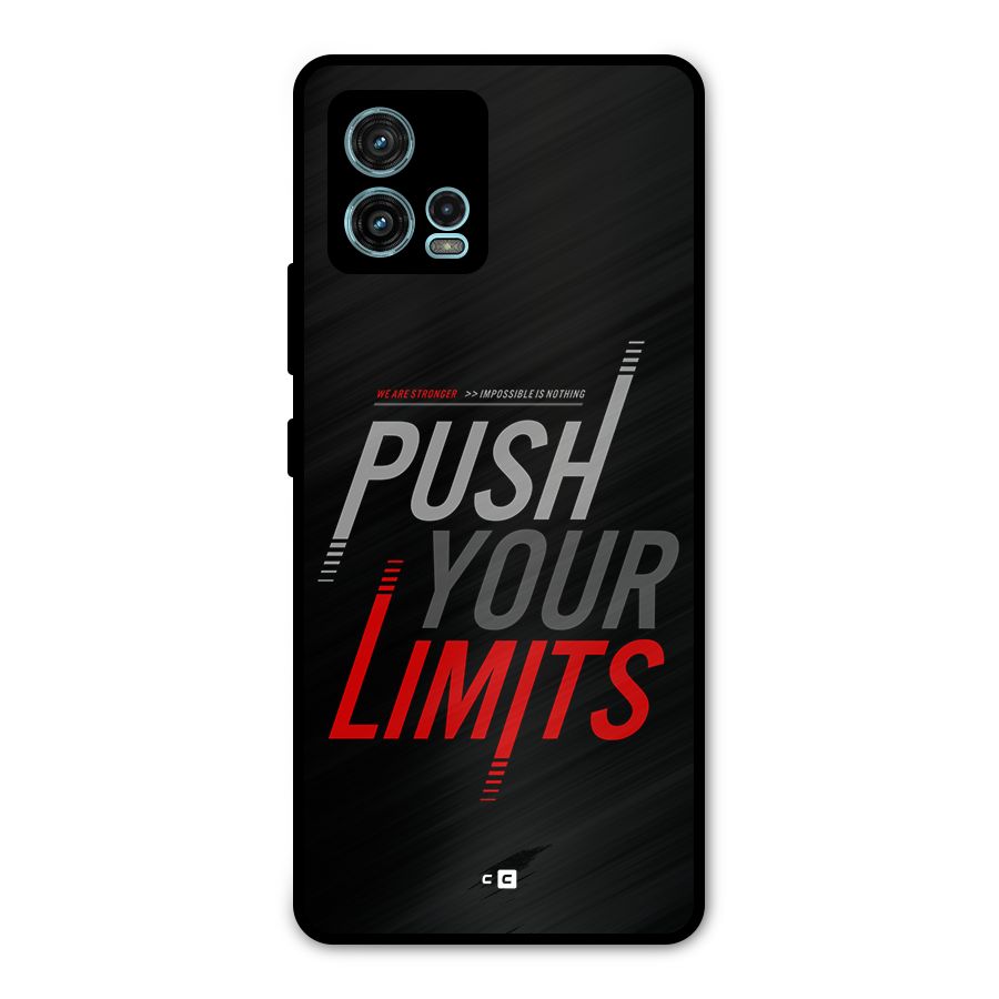 Push Your Limits Metal Back Case for Moto G72