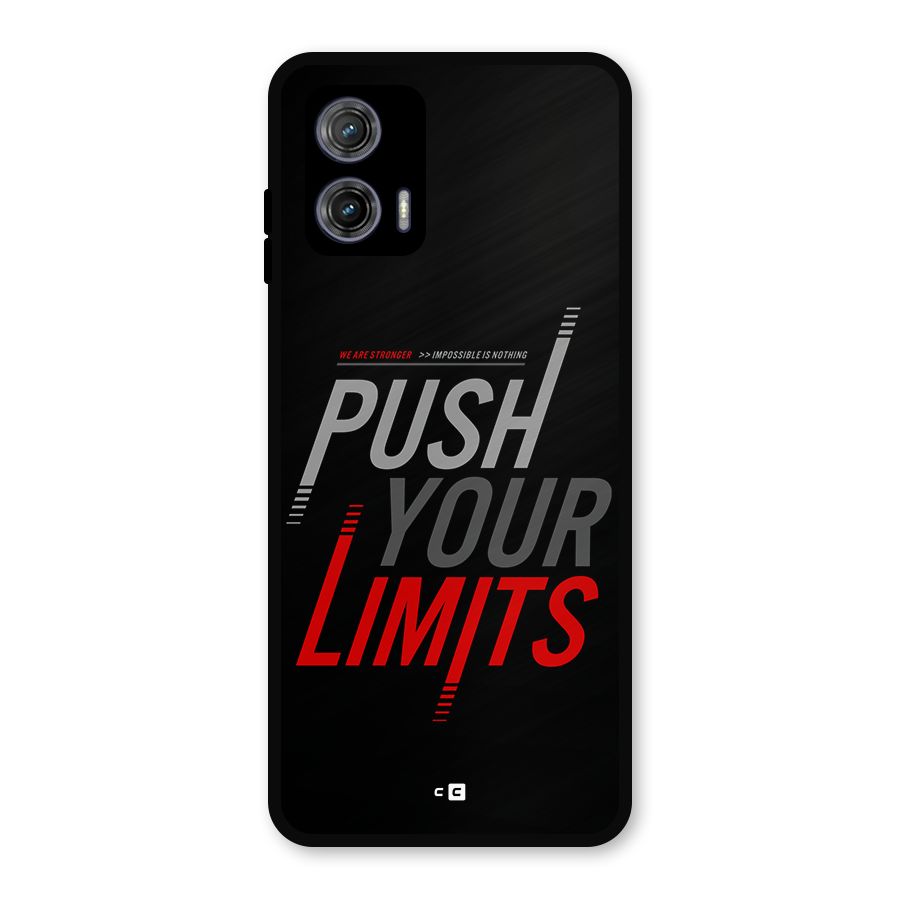 Push Your Limits Metal Back Case for Moto G73