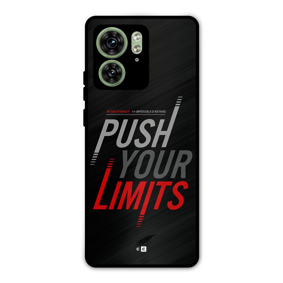 Push Your Limits Metal Back Case for Motorola Edge 40 5G