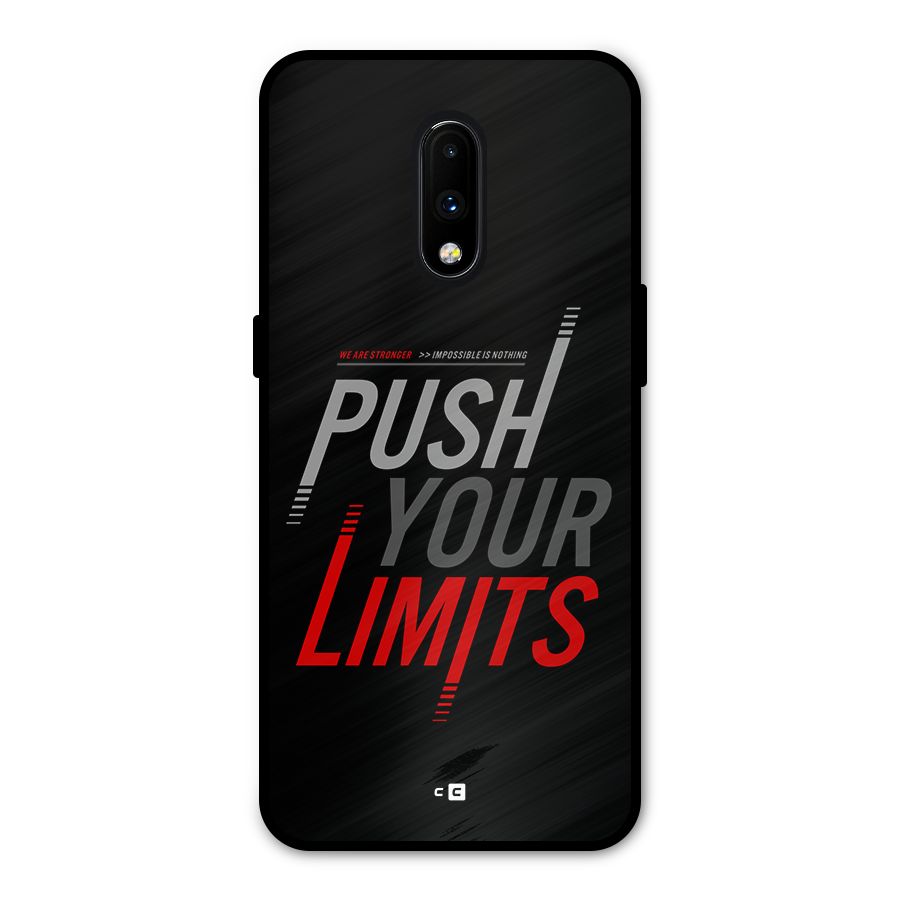 Push Your Limits Metal Back Case for OnePlus 7