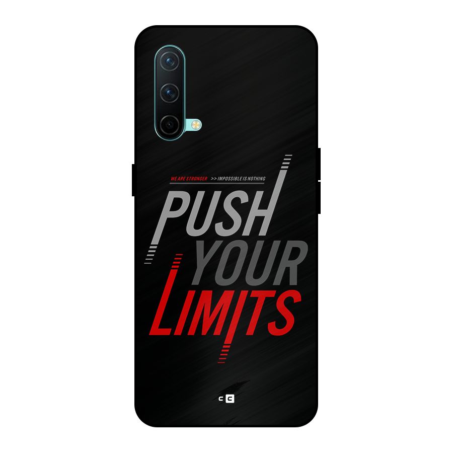 Push Your Limits Metal Back Case for OnePlus Nord CE 5G