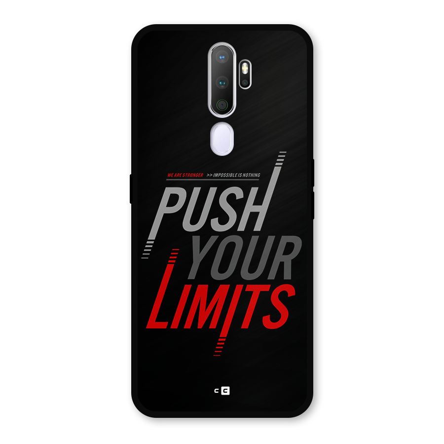 Push Your Limits Metal Back Case for Oppo A9 (2020)