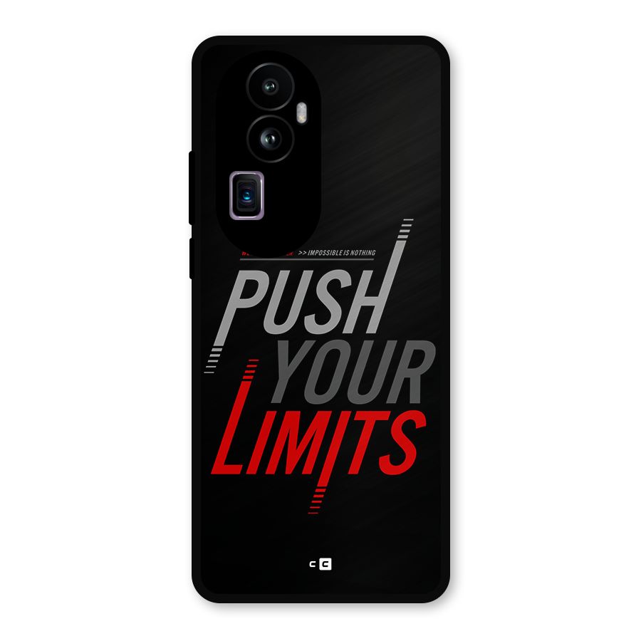 Push Your Limits Metal Back Case for Oppo Reno10 Pro Plus