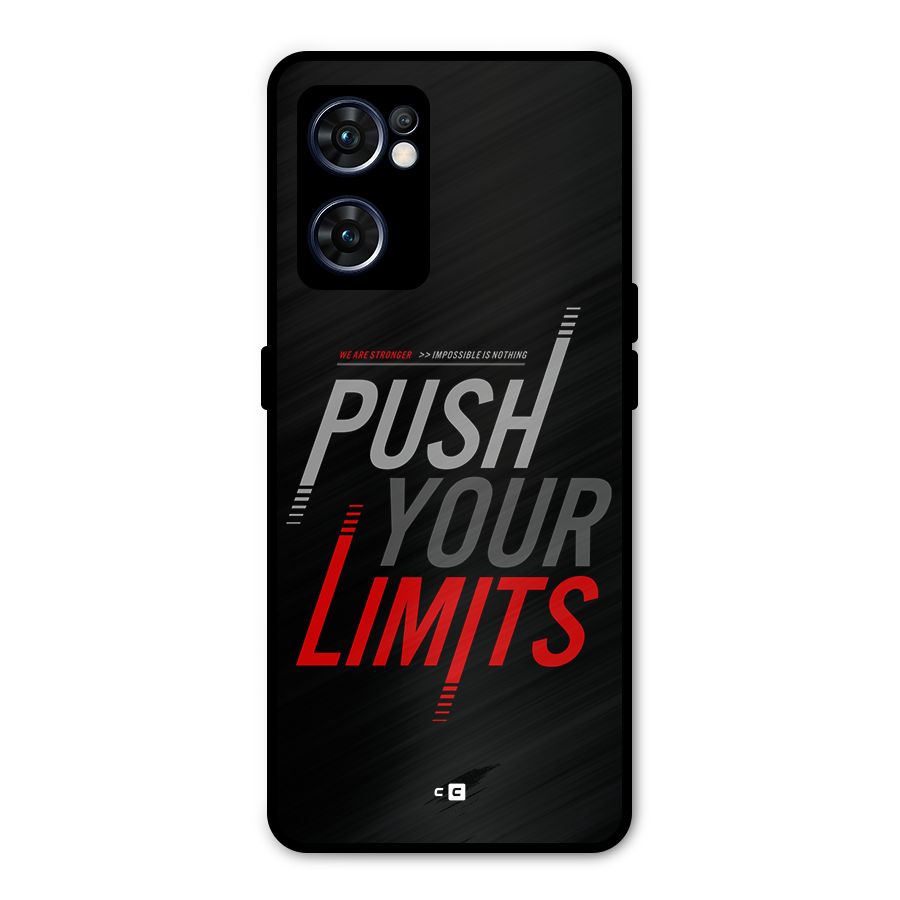 Push Your Limits Metal Back Case for Oppo Reno7 5G