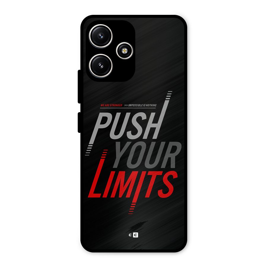 Push Your Limits Metal Back Case for Poco M6 Pro