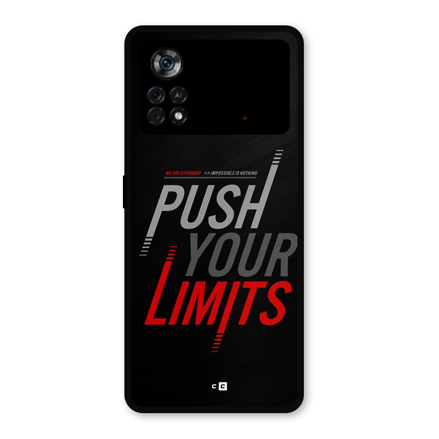 Push Your Limits Metal Back Case for Poco X4 Pro 5G