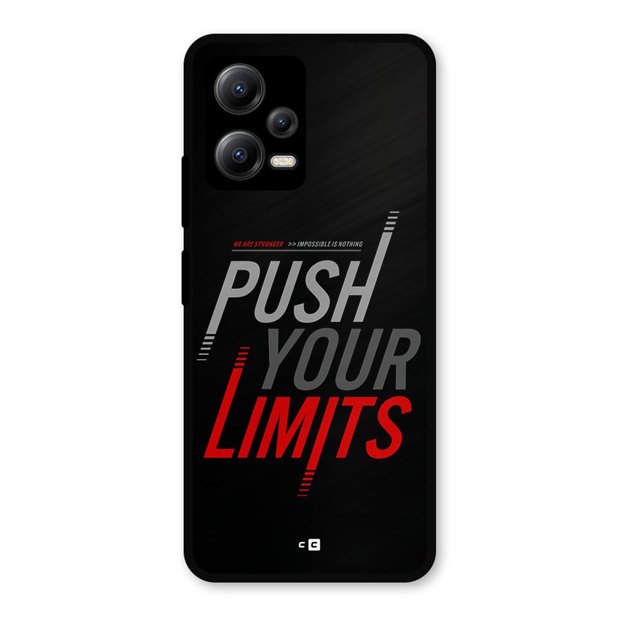 Push Your Limits Metal Back Case for Poco X5