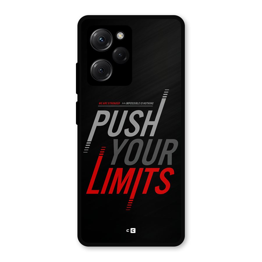 Push Your Limits Metal Back Case for Poco X5 Pro