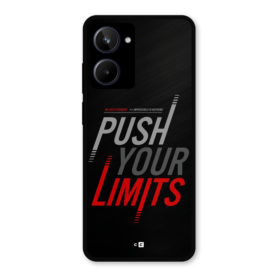 Push Your Limits Metal Back Case for Realme 10