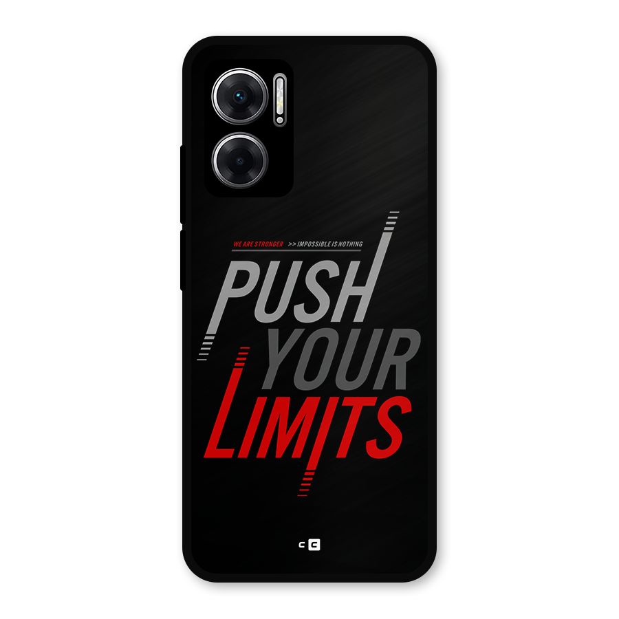 Push Your Limits Metal Back Case for Redmi 11 Prime 5G