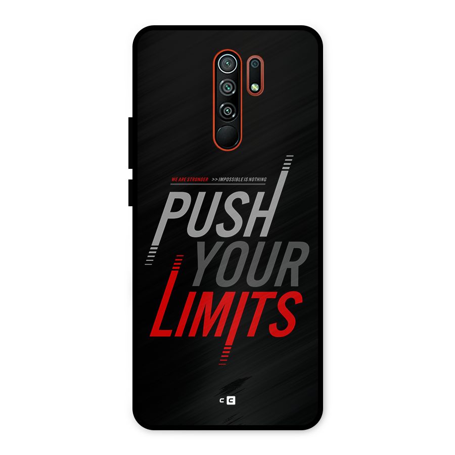 Push Your Limits Metal Back Case for Redmi 9 Prime