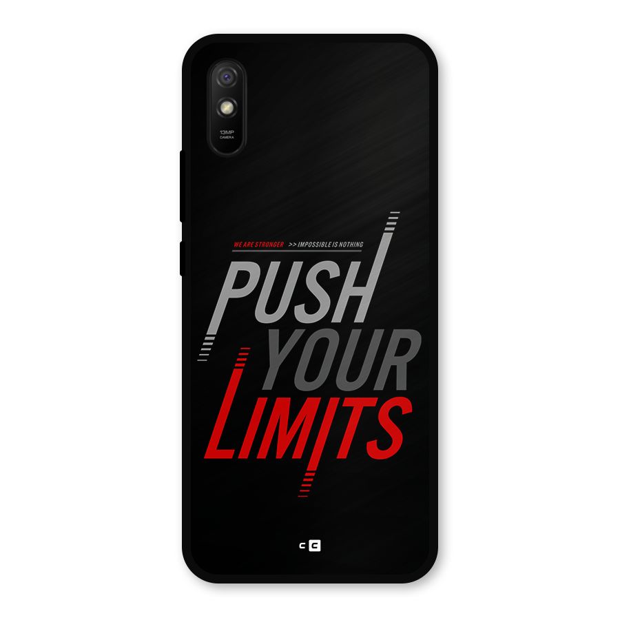 Push Your Limits Metal Back Case for Redmi 9i