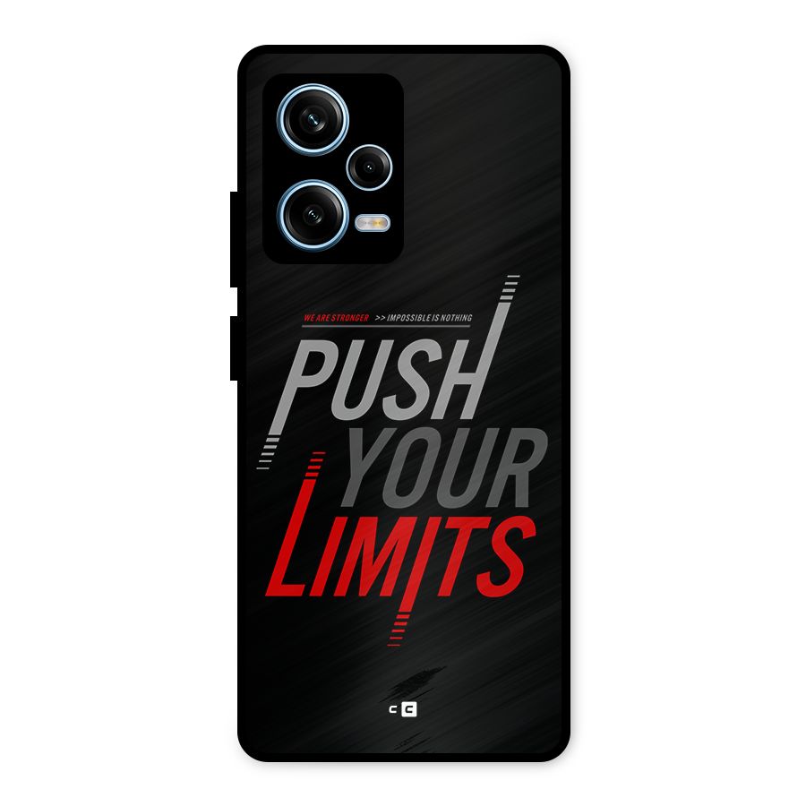 Push Your Limits Metal Back Case for Redmi Note 12 Pro