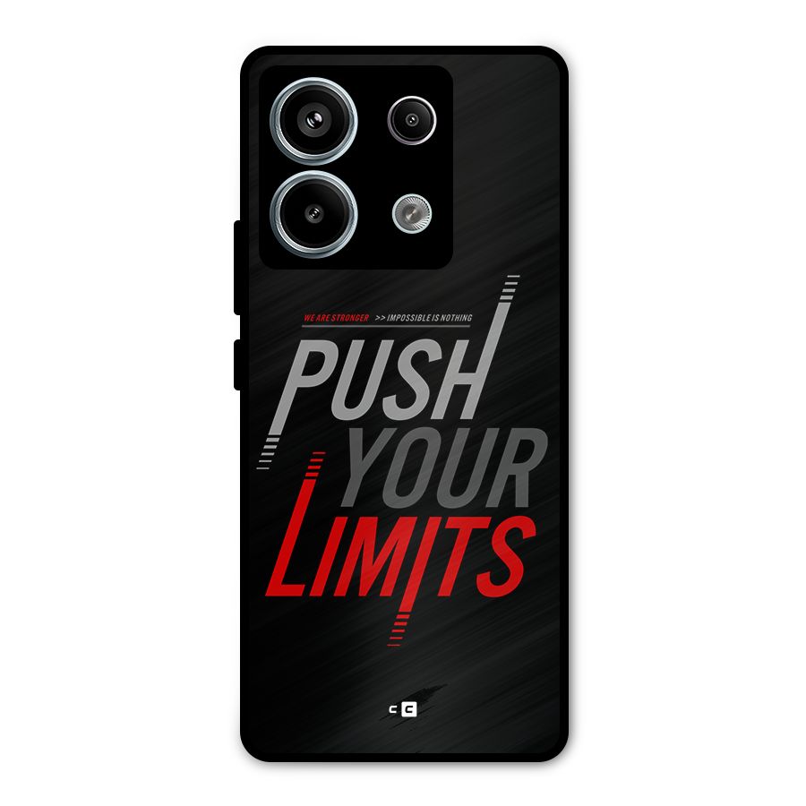 Push Your Limits Metal Back Case for Redmi Note 13 Pro 5G