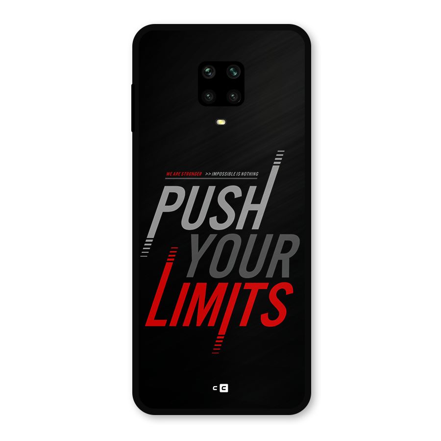 Push Your Limits Metal Back Case for Redmi Note 9 Pro