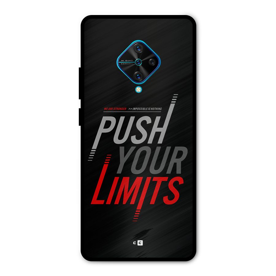 Push Your Limits Metal Back Case for Vivo S1 Pro