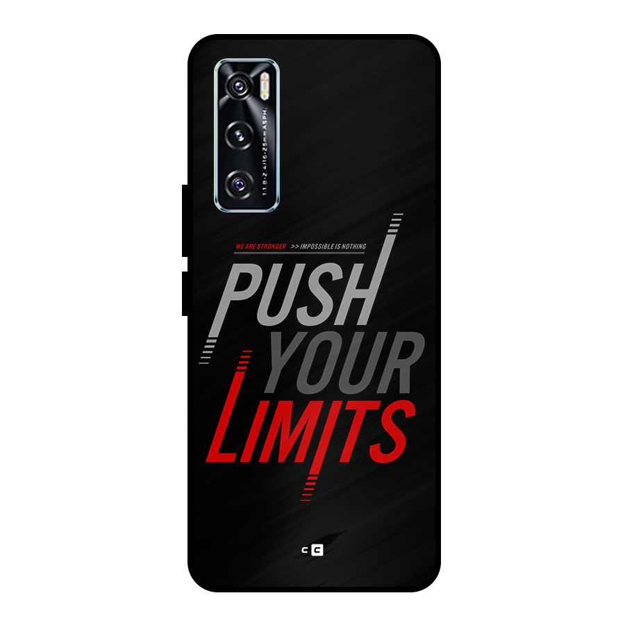 Push Your Limits Metal Back Case for Vivo V20 SE