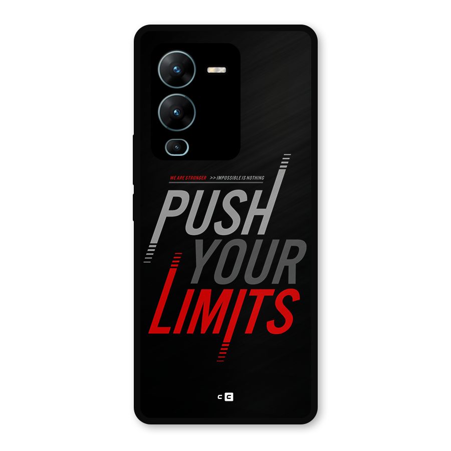 Push Your Limits Metal Back Case for Vivo V25 Pro