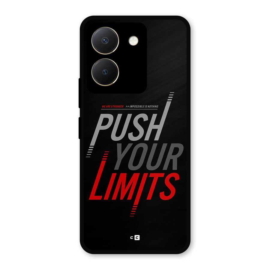 Push Your Limits Metal Back Case for Vivo Y36