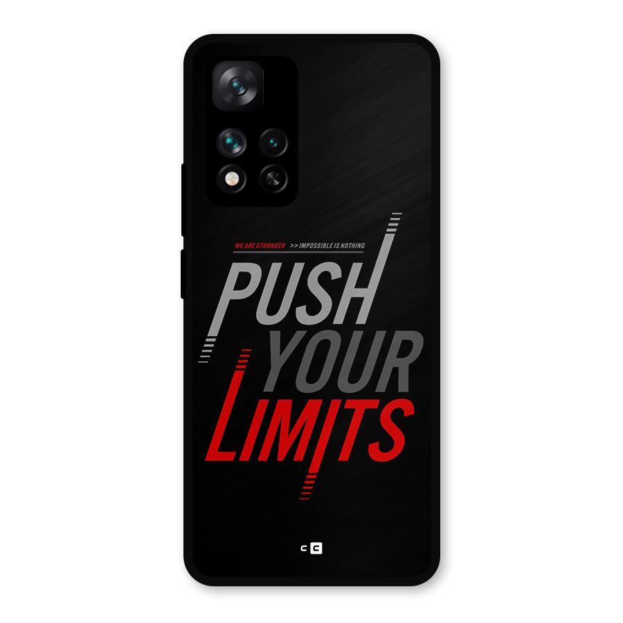 Push Your Limits Metal Back Case for Xiaomi 11i Hypercharge 5G